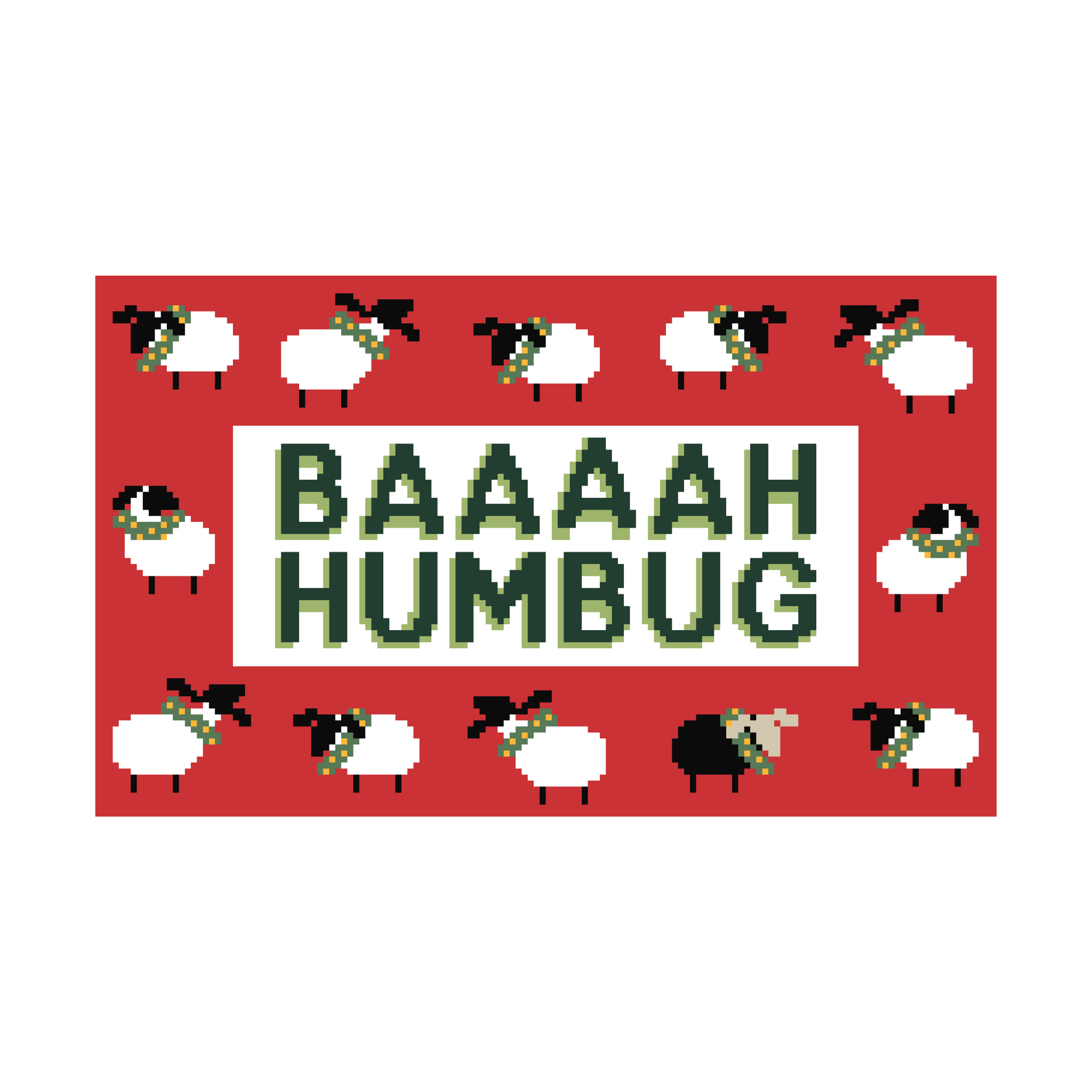 Baaah Humbug Pillow