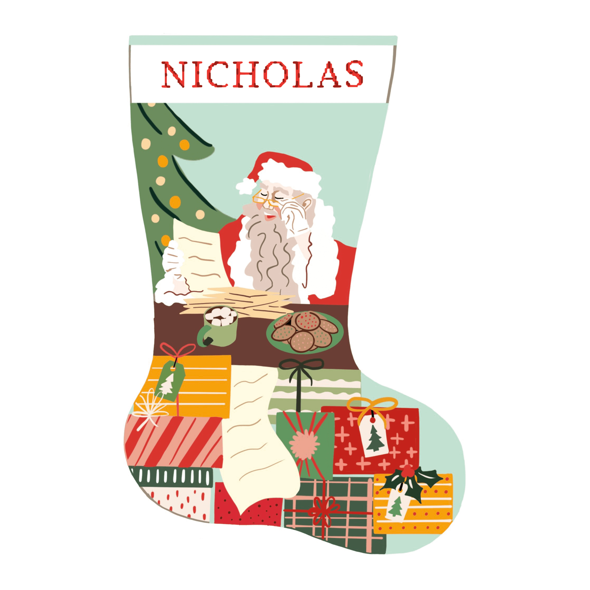 Needlepoint Christmas Stocking Kits — Spider Spun