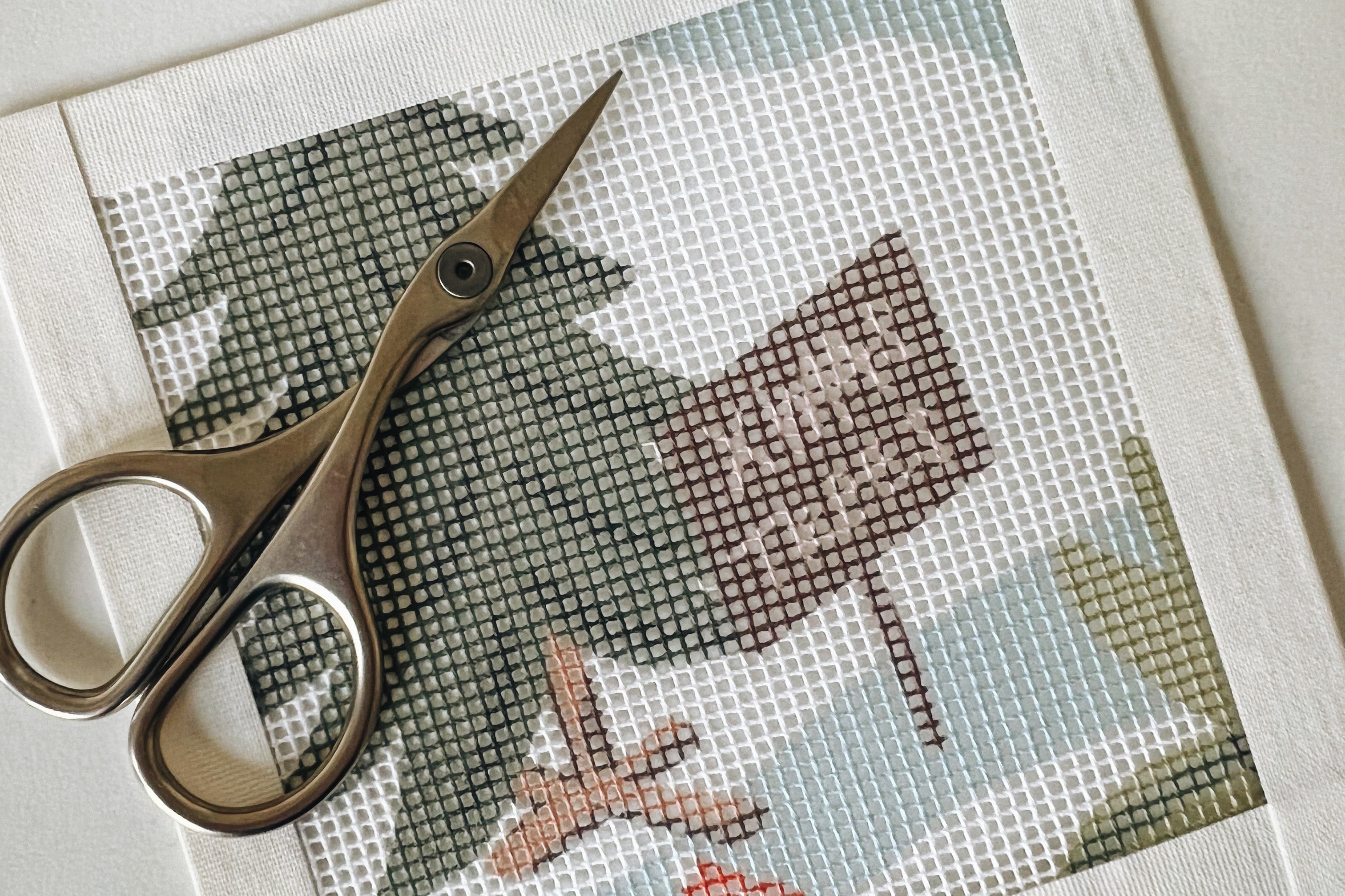 Stitching the Tree Lot Sign