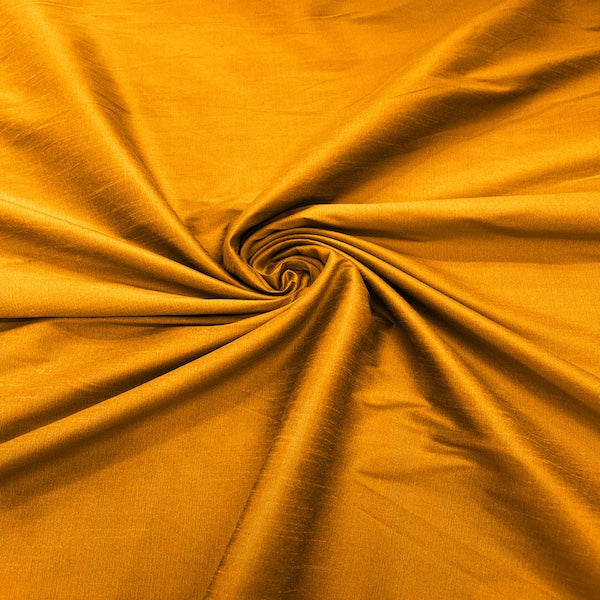 Dark Mustard Yellow Faux Silk Dupioni lining