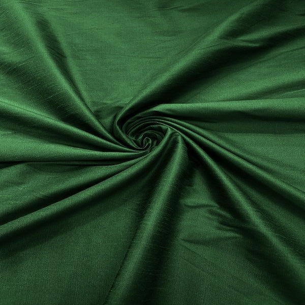 Hunter Green Faux Silk Dupioni lining