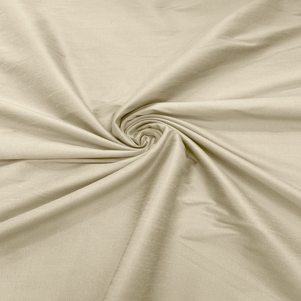 Ivory Faux Silk Dupioni lining