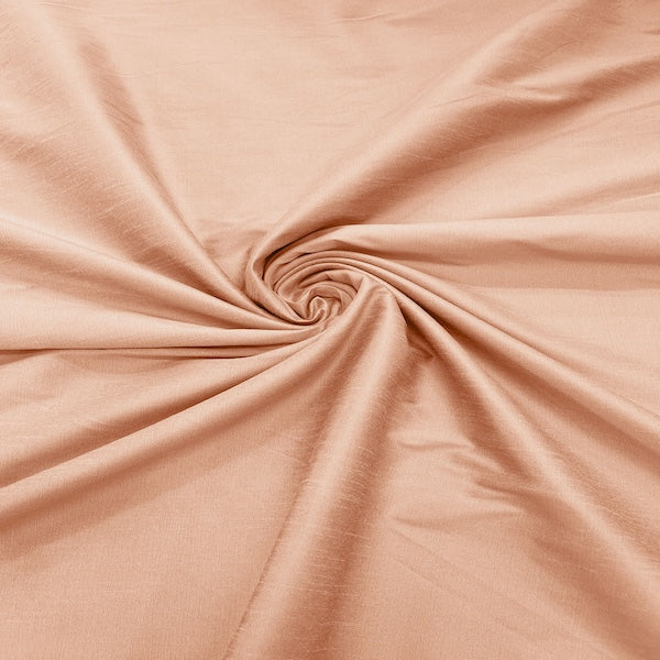 Peach Faux Silk Dupioni lining