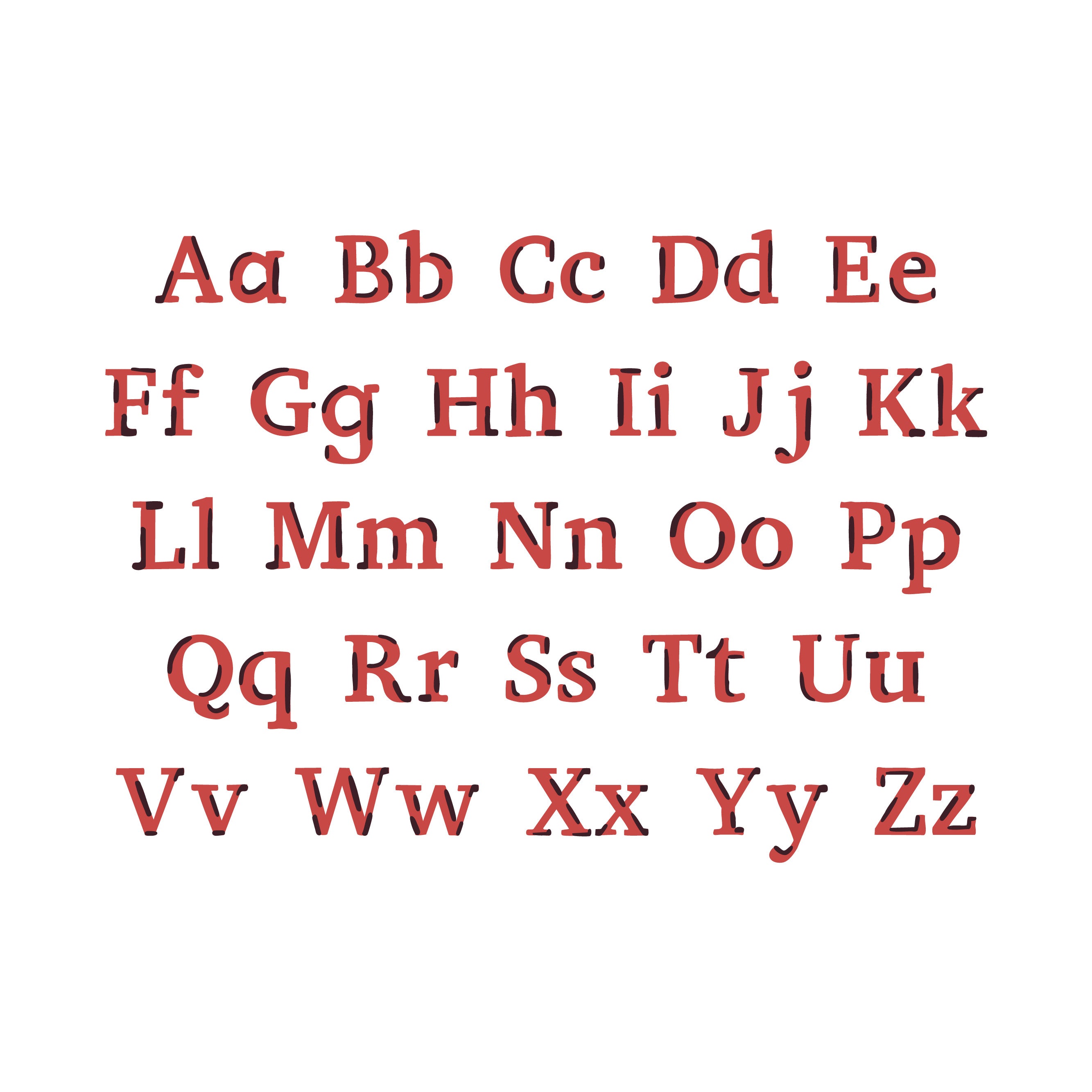 Charles - Serif Alphabet