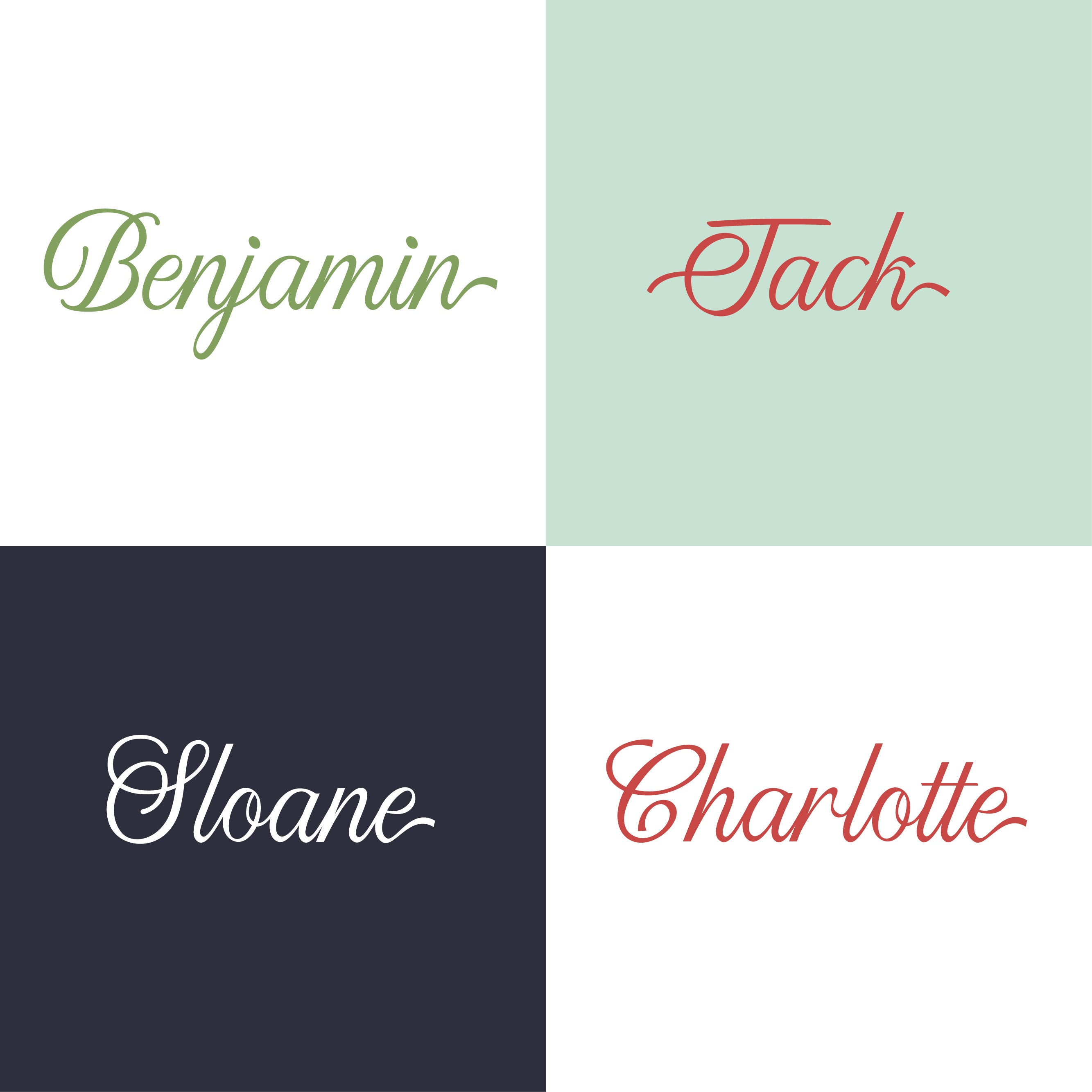 Eleanora Script Letters Eleanor - Script Alphabet – Spider Spun