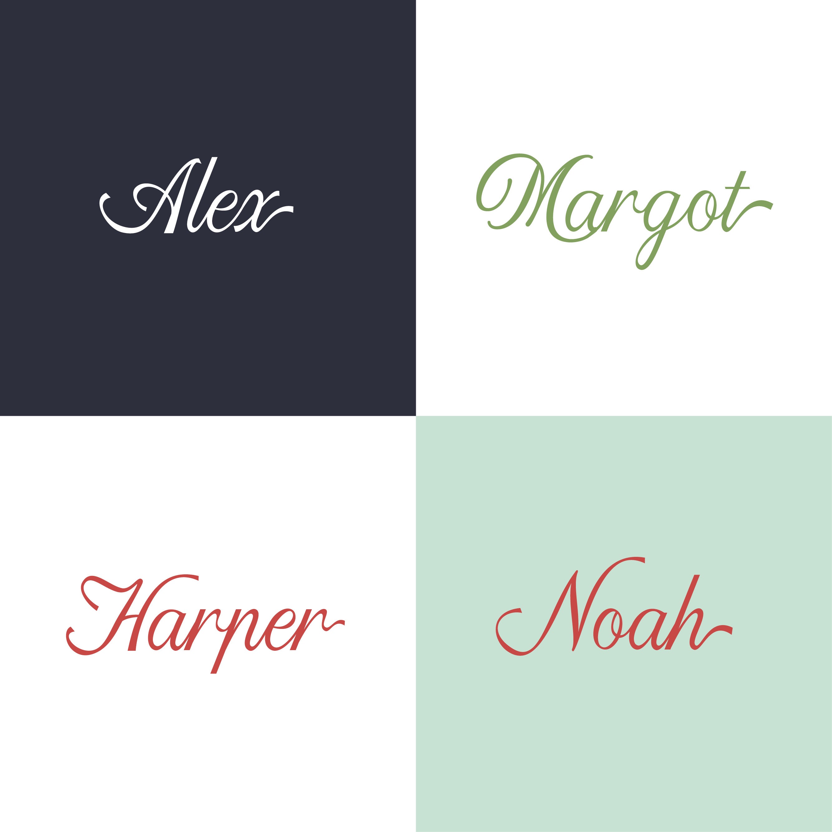 Eleanora Script Letters Eleanor - Script Alphabet – Spider Spun