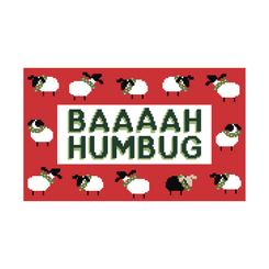 The Bah Humbug Needlepoint Pillow