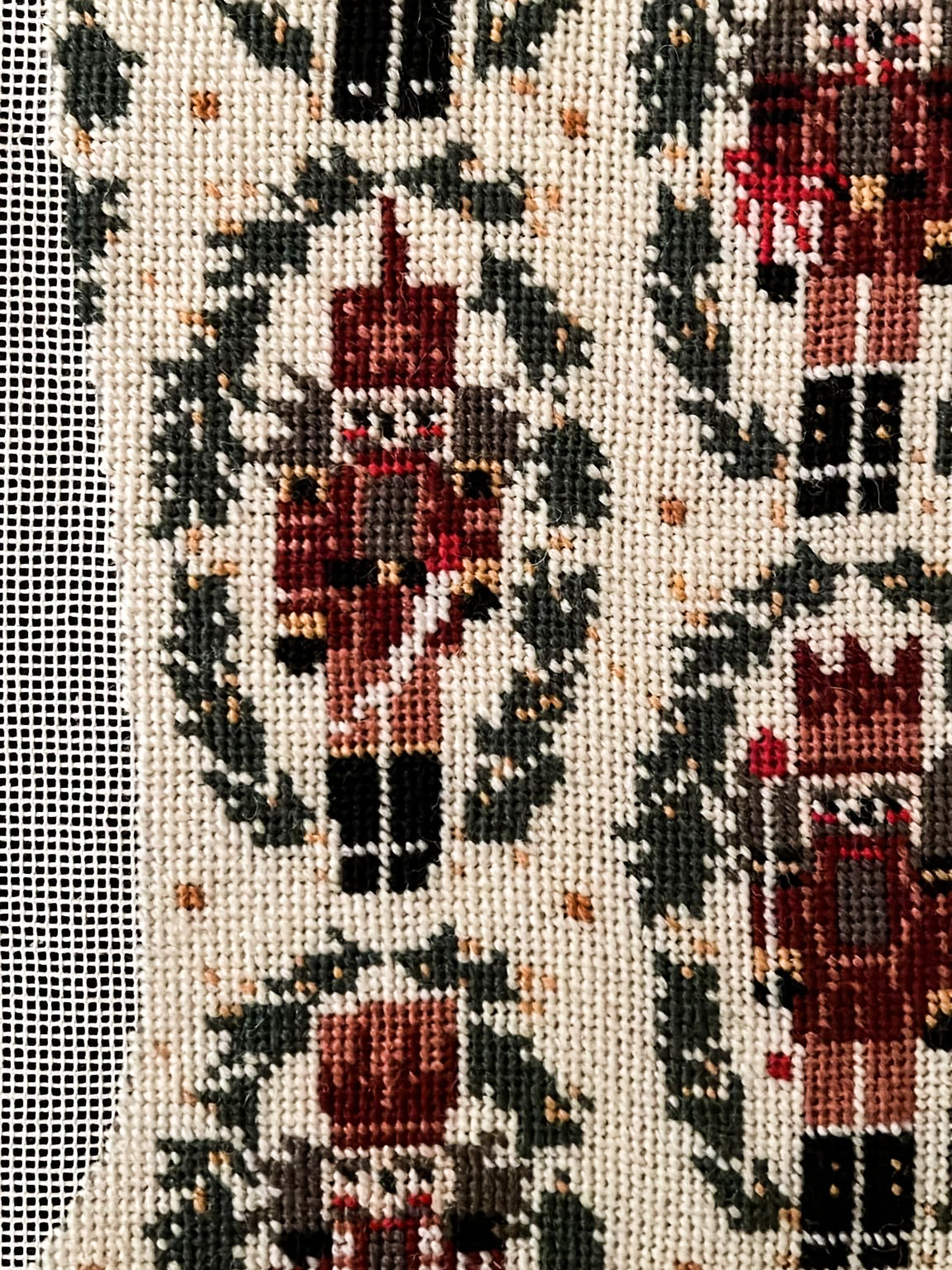 Stitched Stocking - Nutcrackers