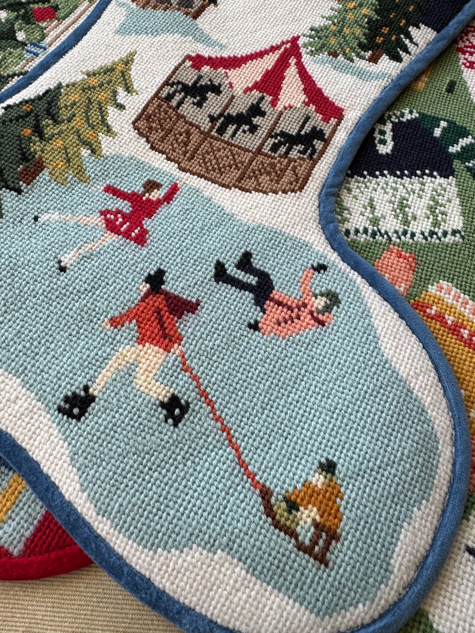 Stitched Stocking - Christmas Market