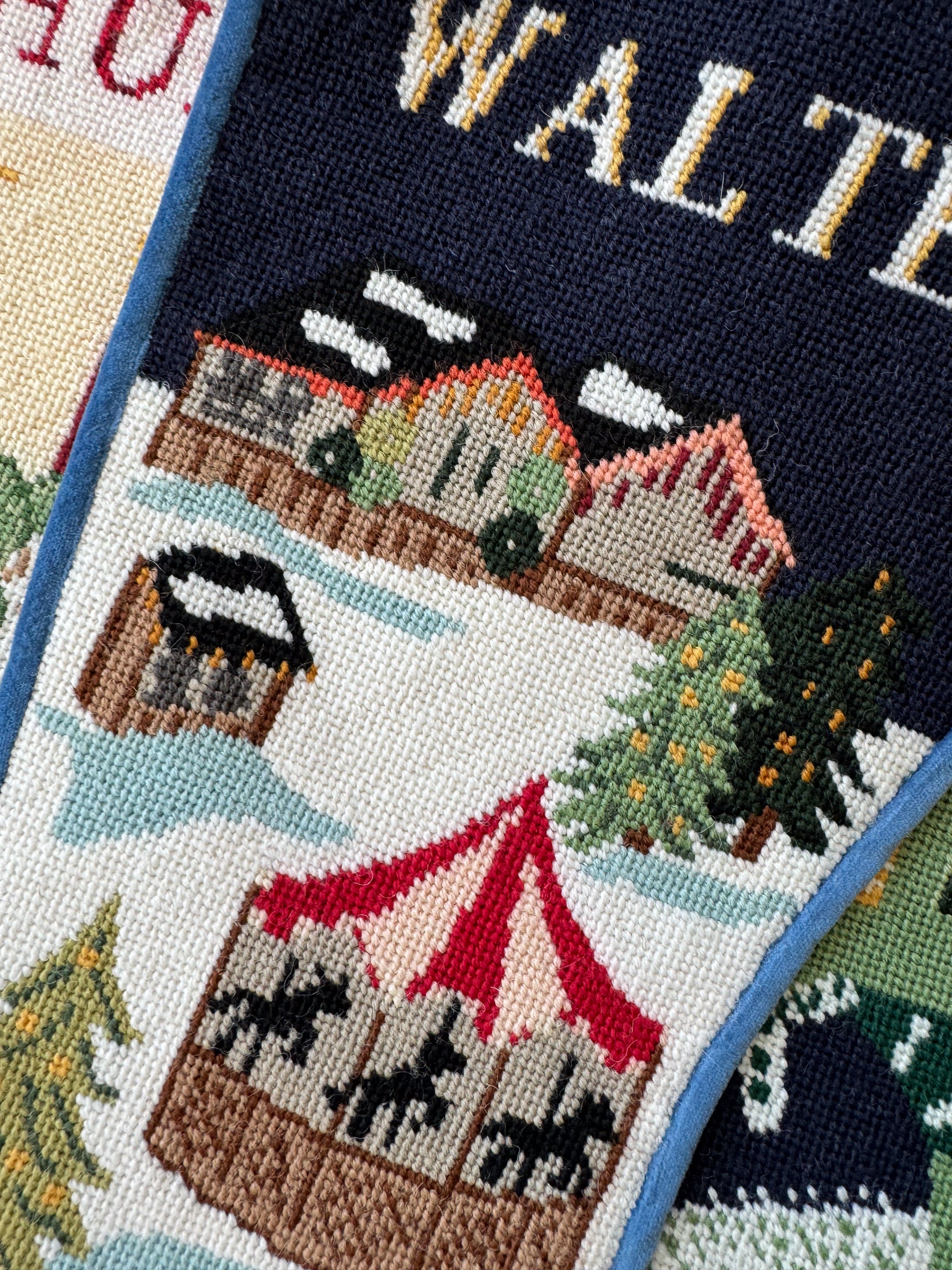 Stitched Stocking - Christmas Market
