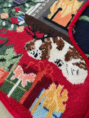 Stitched Stocking - Cozy Hearth