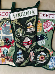 Stitched Stocking - Ornaments