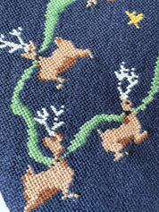 Stitched Stocking - Santa’s Flight