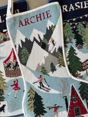 Stitched Stocking - Ski Slopes