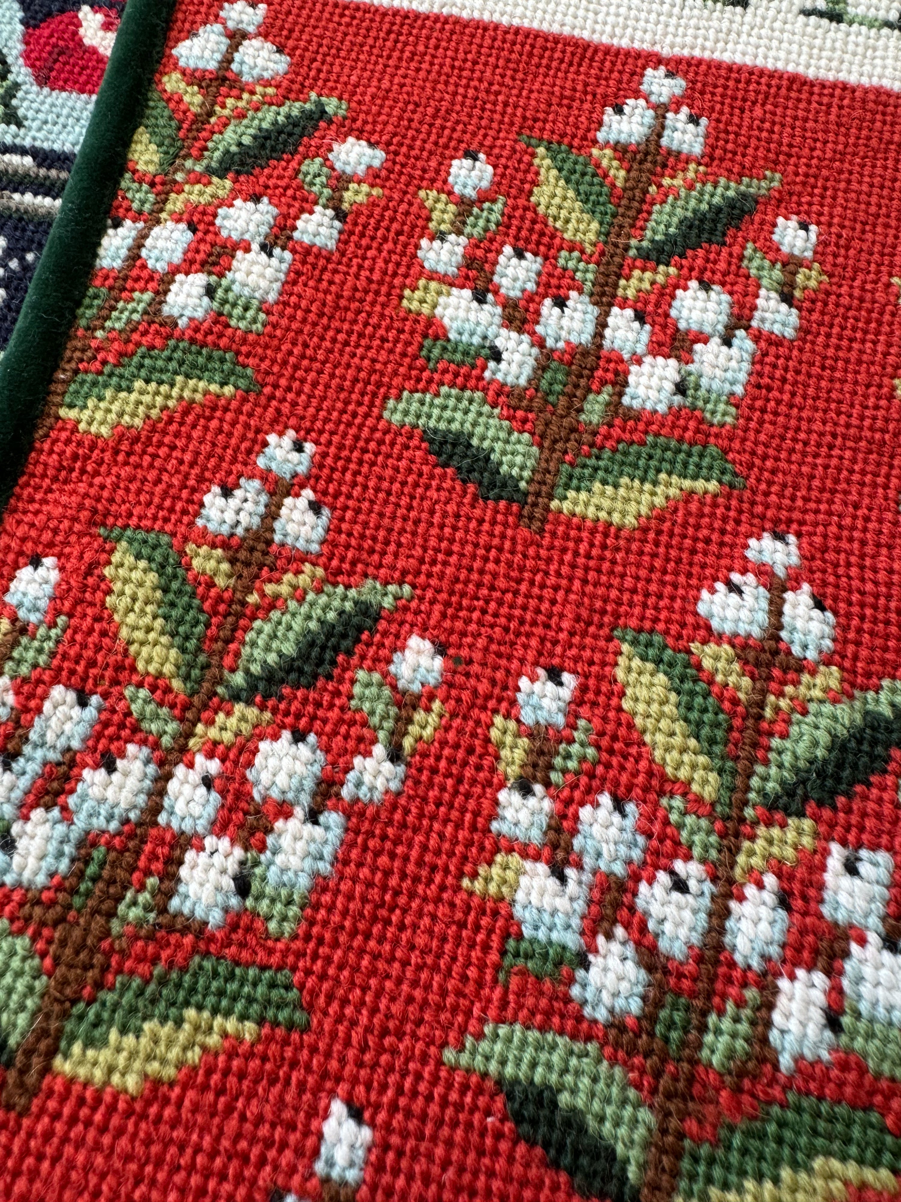 Stitched Stocking - Winterberry