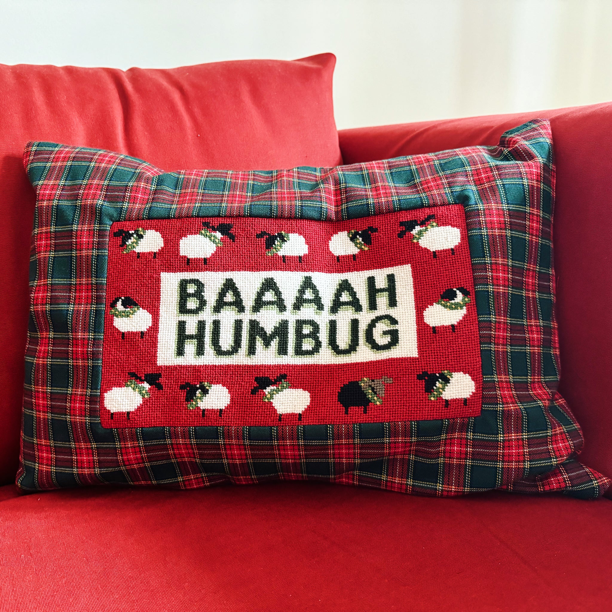 Baaah Humbug Pillow