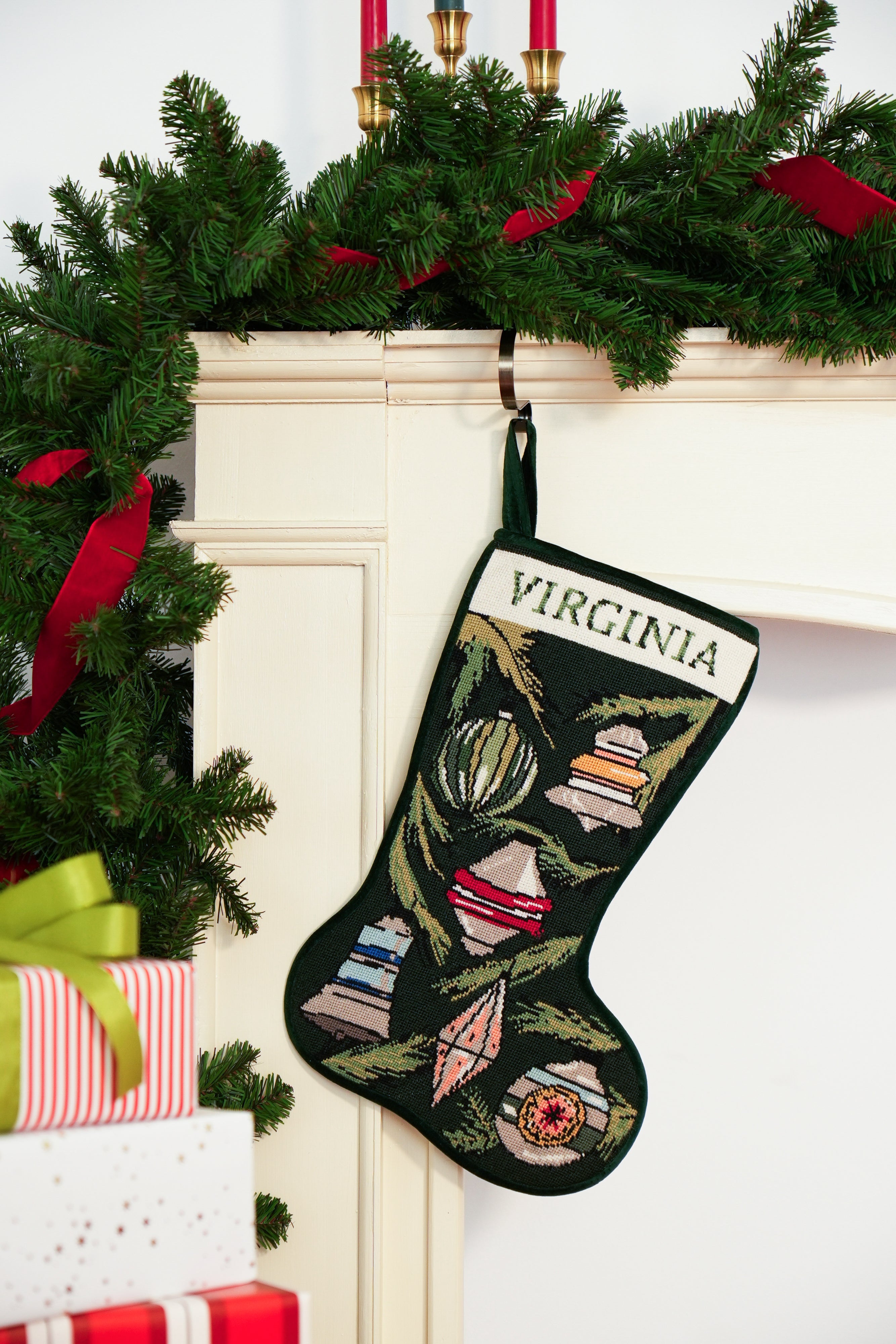 Stitched Stocking - Ornaments
