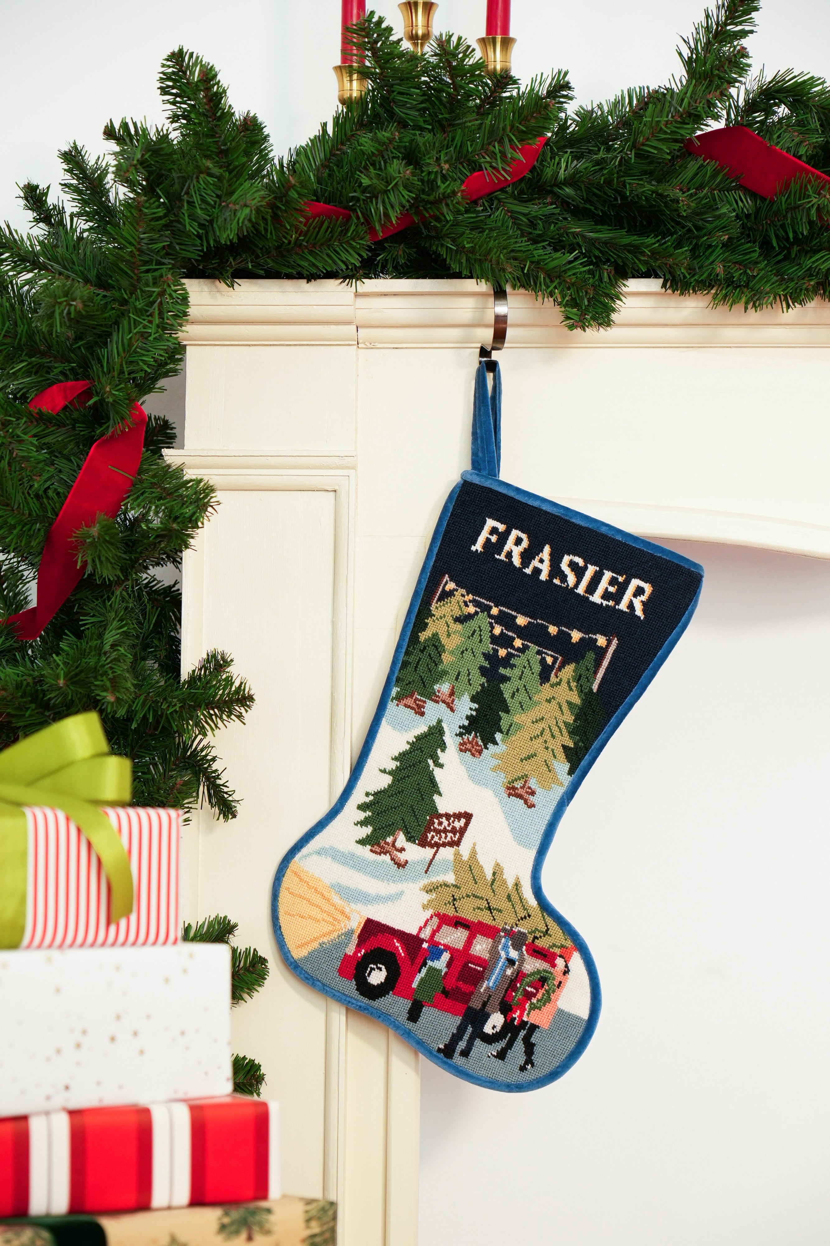 Stitched Stocking - Tree Lot