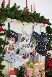 Stitched Stocking - Ski Slopes