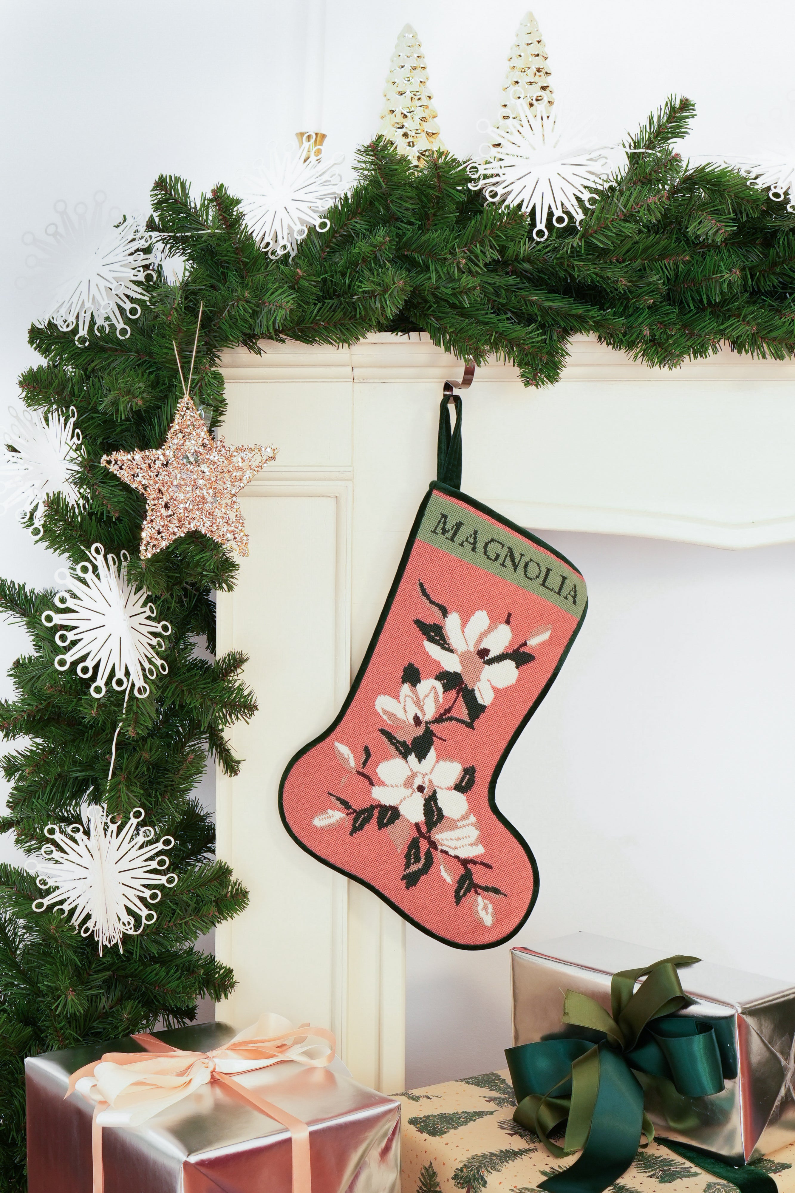 Stitched Stocking - Magnolia