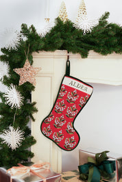 Stitched Stocking - Winterberry