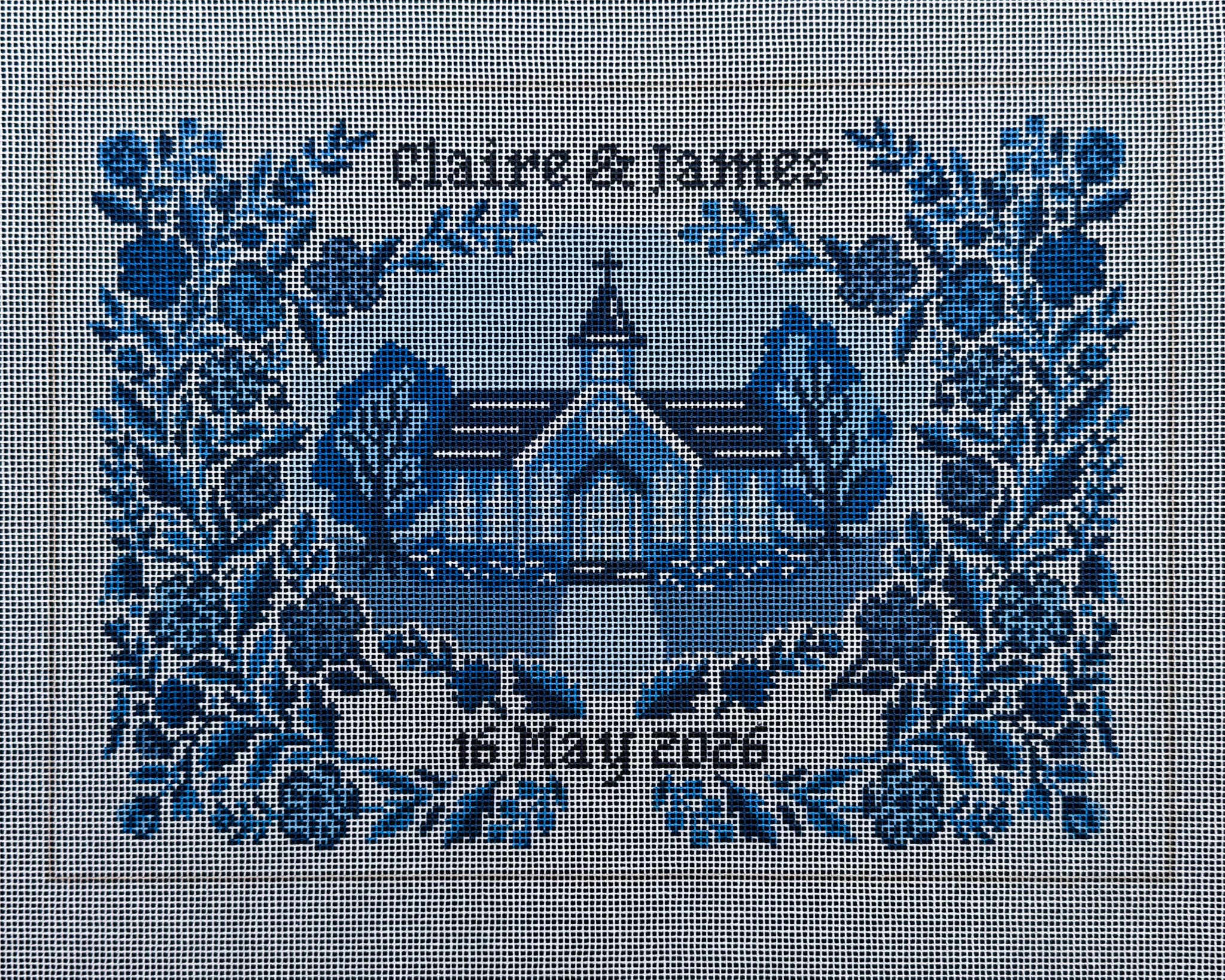 Something Blue Wedding Sampler