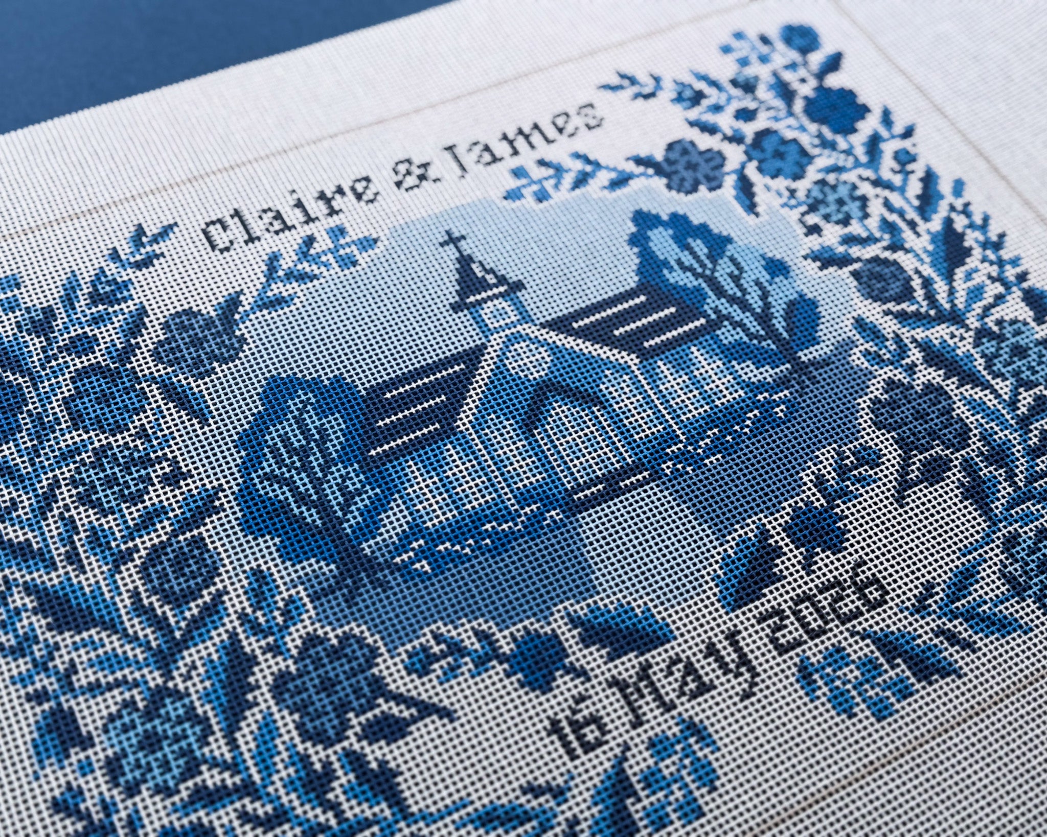 Something Blue Wedding Sampler