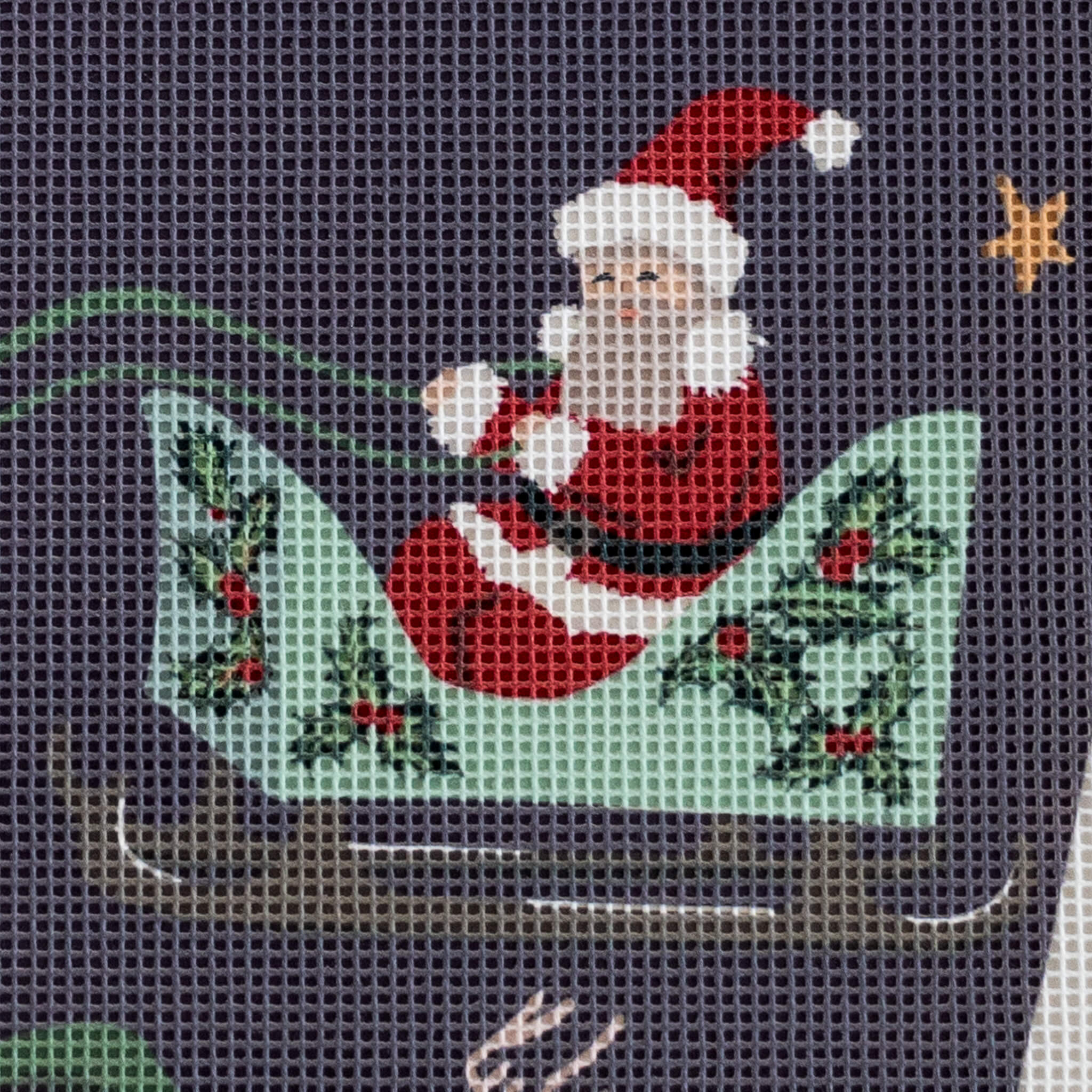 Christmas Markets — Needlepoint Christmas Stocking Kit – Spider Spun