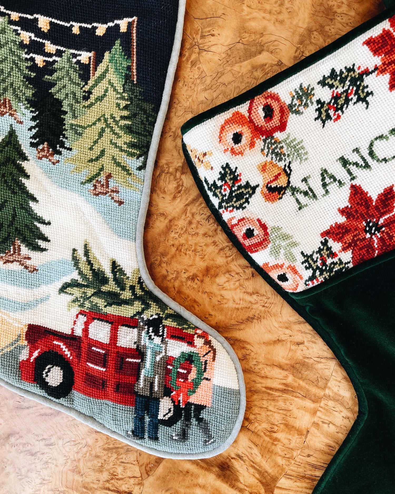 Needlepoint christmas stocking deals kits