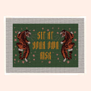 Sit At Your Own Risk Pillow