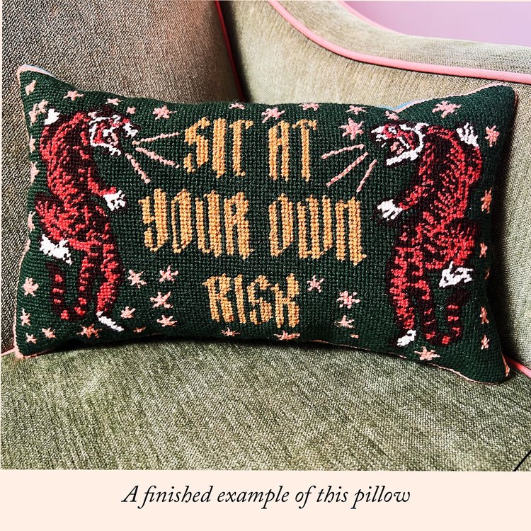 Sit At Your Own Risk Pillow