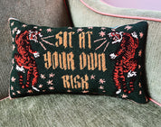 Sit At Your Own Risk Pillow